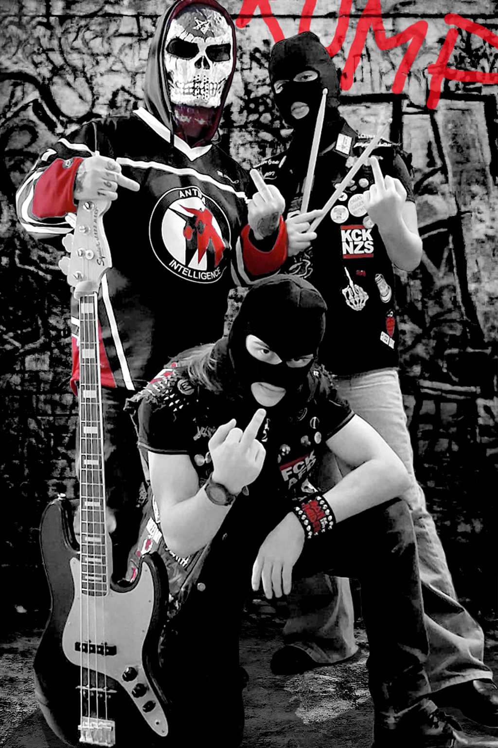 Bandfoto der Punkband Antifa Intelligence aus Bielefeld